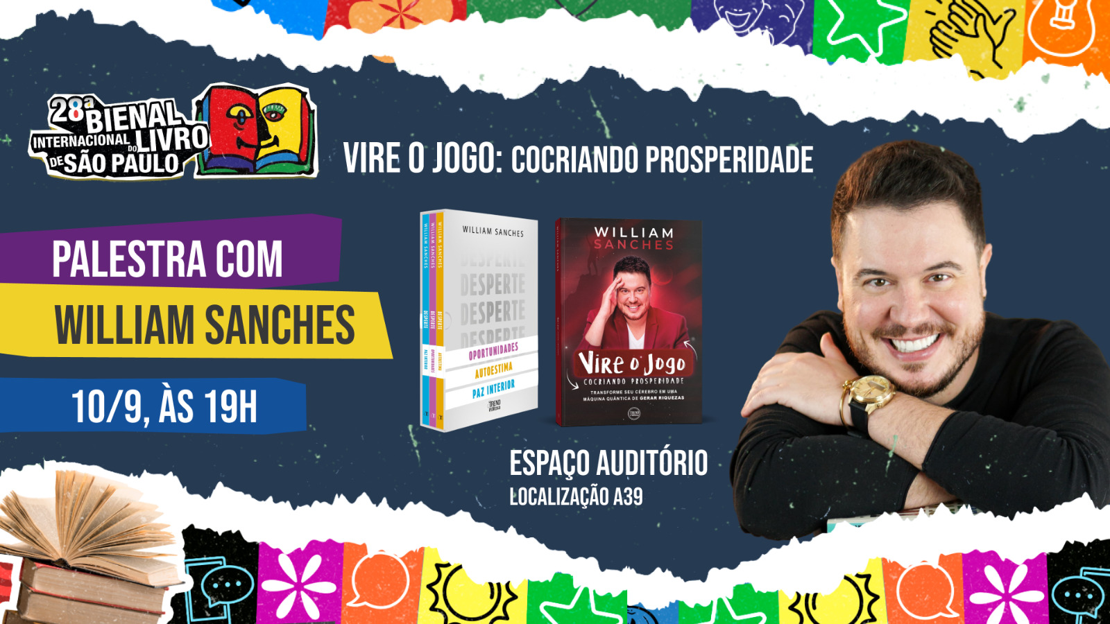 BIENAL DO LIVRO | Editora Trend convida William Sanches